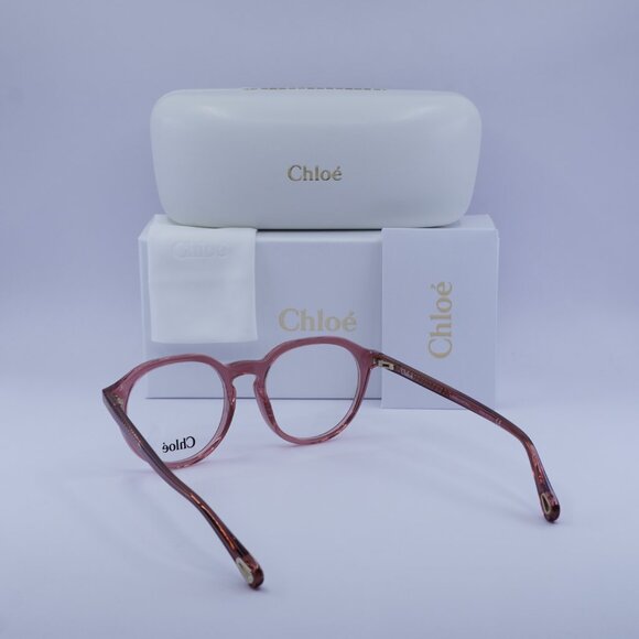 Final Price! Chloe CH0012O 006 Pink Eyeglasses 50mm - Picture 6 of 10